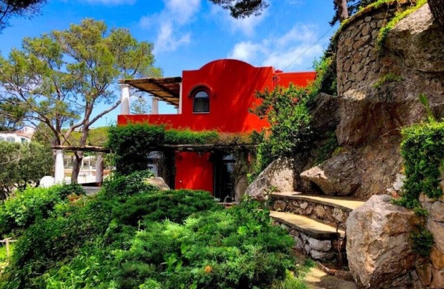 Villa storica 1920 Con giardino di limoni e palme con vista sul mare