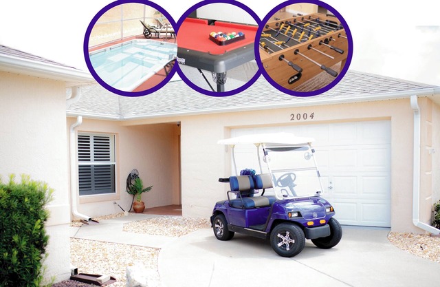 Villages Courtyard Villa with Pool & Golf Cart