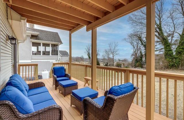 Walk to Eastern Point Beach Apt with Water View!