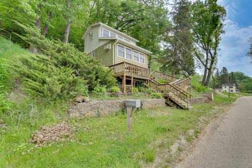 Walk to Wyalusing Beach Cabin with River View!