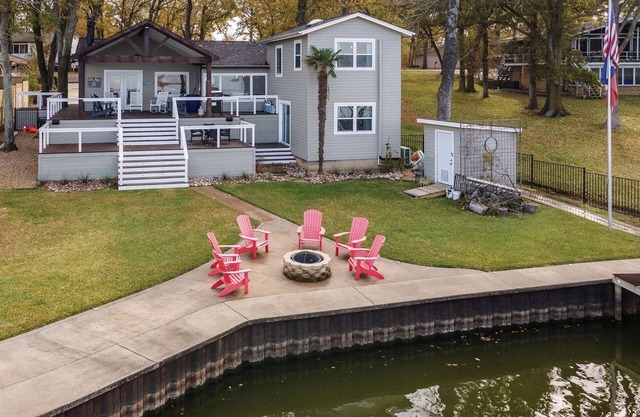 Waterfront - Open lake with amazing views, dock great for fishing and fire pit