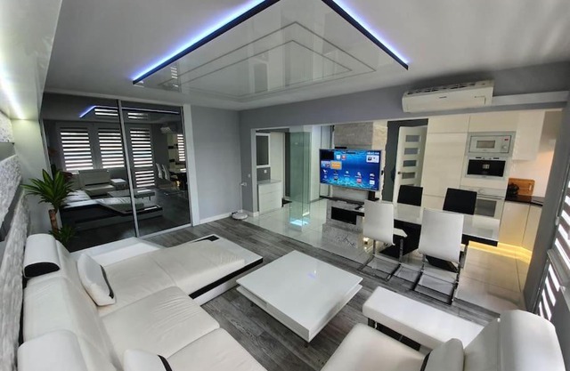 White apartment center