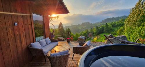 wLesie Domek w Górach Pieniny