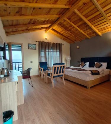 Woodpecker's nest by lake & woods