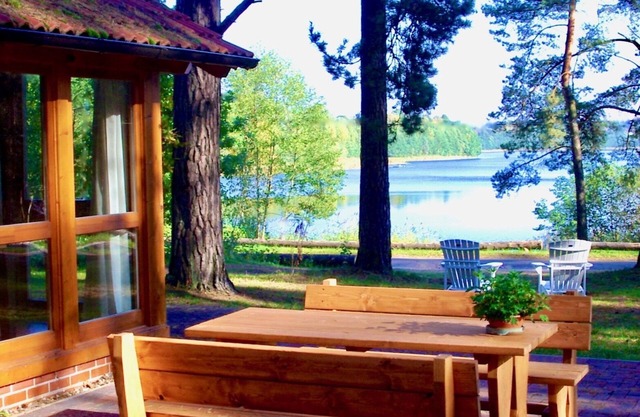 Your beautiful house on the lake with a fireplace, sauna and great lake view! With e-charging station