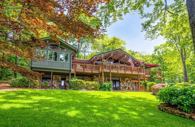 Your Blue Ridge Vacation Awaits in this Luxurious Lake-Front Home.