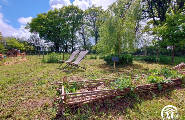 Yurt for 2 Adults & 2 Kids in Serene Nature, Shared Kitchen & Extensive Amenities