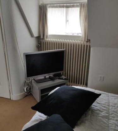 Zit slaapkamer op de 2e etage in een rietgedekte villa met gedeelde douche en keuken