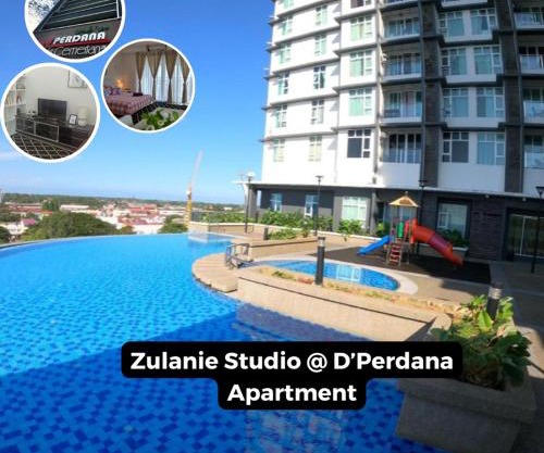 Zulanie Family Studio at D'Perdana Apartment, Spacious and Cozy with POOL, Free Wifi & Netflix
