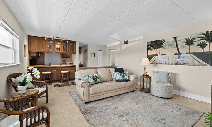 Port Canaveral Condo | 1 Min Walk to Beach | Beach Block Oasis | 2BR/1BA | Beachfront Bargain
