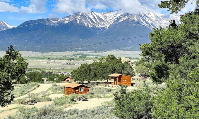 Buena Vista Cabin | 1 Room Camping Cabin without a bathroom or running water. Sleeps up to 5 in one queen bed and a custom made triple bunk bed (bunk beds made on request).