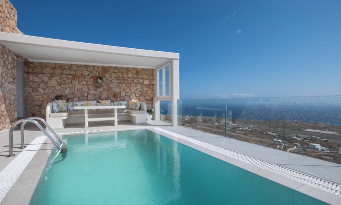 Vourvoulos Villa | 103. Superior Villa, Private Pool, Aegean Sea View