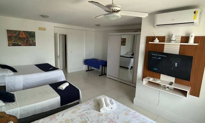 Atalaia Apartment | 1101 Ap Vista mar atrás da passarela