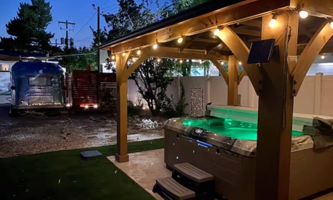 South Salt Lake Apartment | 1959 Airstream Shiny Tiny Home Experience- Hot Tub