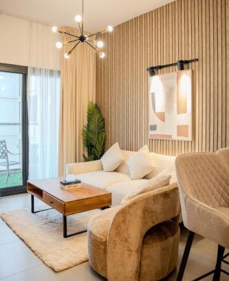 Sharjah Apartment | 1BR Mamsha Nest with balcony by BlueCloud Holidays