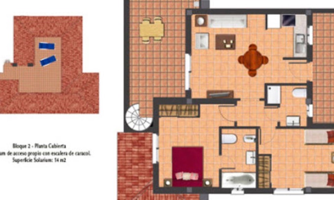 La Linea de la Concepcion House | 2 bedroom penthouse block 2 (Apartment 1)