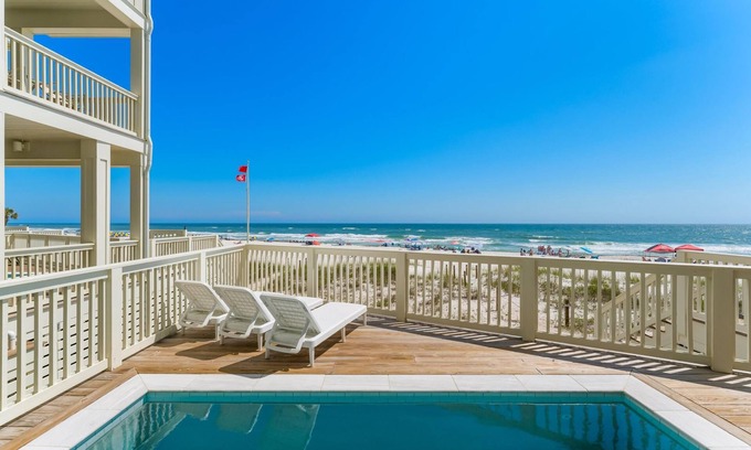 West Panama City Beach House | 2 Beach Houses -Direct Beachfront, Sleeps 24, 2 Pools, West End
