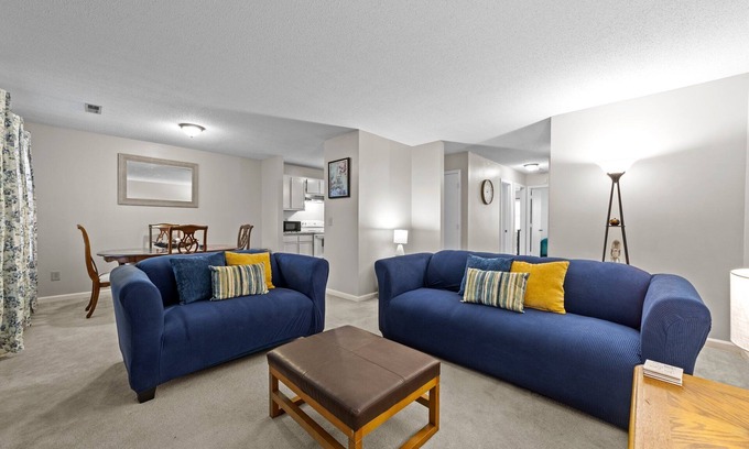 Greensboro Condo | 2 Bedroom Condo HighSpeed WiFi near Top Golf & Airport