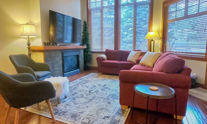 Sun Peaks Condo | 2 bedroom condo with private hot tub, easy ski access