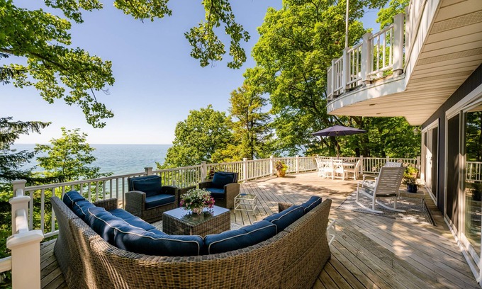 Shorewood-Tower Hills-Harbert House | 2026 Now OPEN! Colossal Lakefront Home in Sawyer!