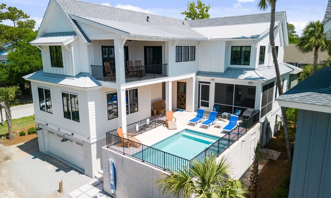 North Forest Beach House | 21 Holloman Trace-NEW BUILD, 5th Row, in Forest Beach with Pool at living level