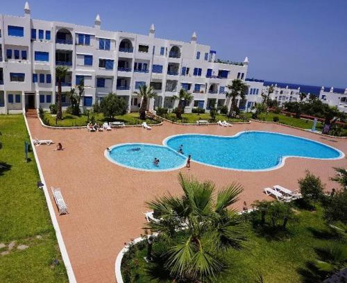 Marina Smir Apartment | 213 mdiq Appartement parfait à louer à kabila vista 2 chambre salon piscine 2 balcon 90 mètres carré