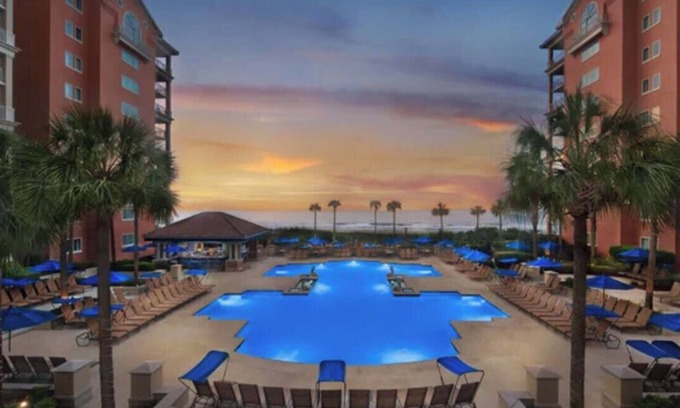 The Dunes Villa | 2B/2B ocean view villa Marriott resort in N. Myrtle Beach for Spring Break