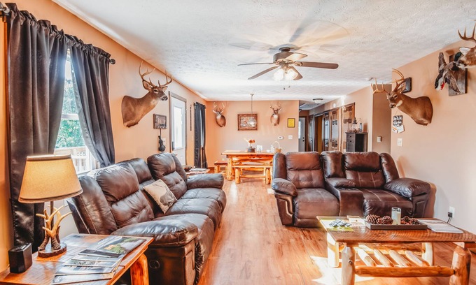 Shoals House | 2BR-1B. Fire Pit With Stunning River View. Minutes From Downtown Huntington.