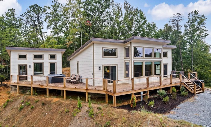 Cosby Cabin | 2BR Cabin with Private Indoor Pool and Hot Tub