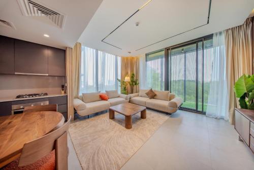 Sharjah Apartment | 2BR Home - Aljada's Amazing Green Views - Sleeps 6