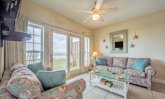 Hatteras Condo | 2nd-floor oceanfront condo with outdoor pool, hot tub, private waterfront balcony