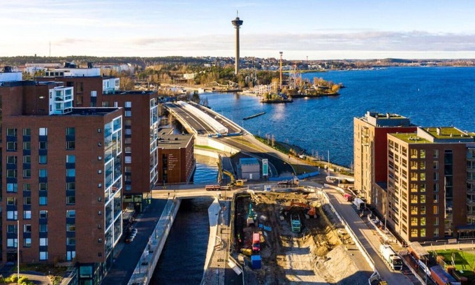 Tampere Apartment | 2ndhomes | "Kanava" | SAUNA & VIEW | 54m2 & 11th f