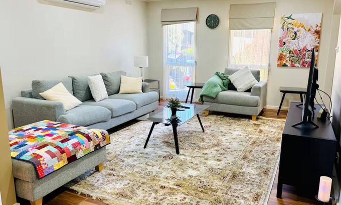 North Bendigo House | 3-bedroom house with AC and WiFi in lovely North Bendigo