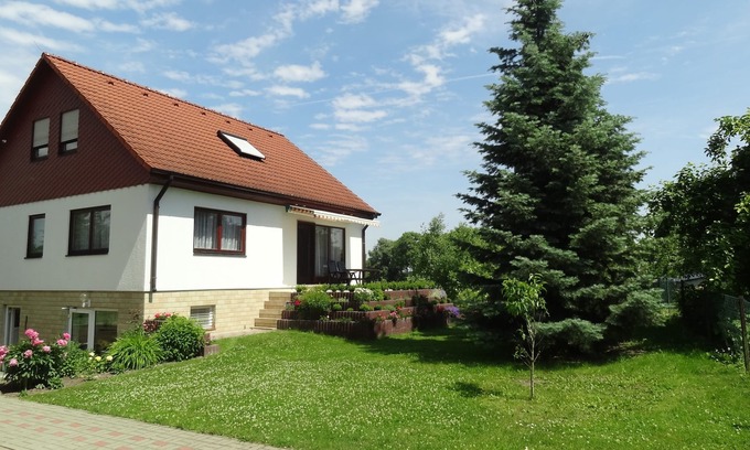 Crussow Apartment | 3 star apartment with pool, family friendly, with dog, near the lake in great nature
