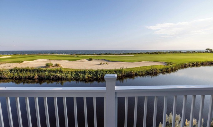 Saint Helena Island House | 325 Ocean Point. Golf Course and Ocean Views! Guest Cards and Golf Cart Included!