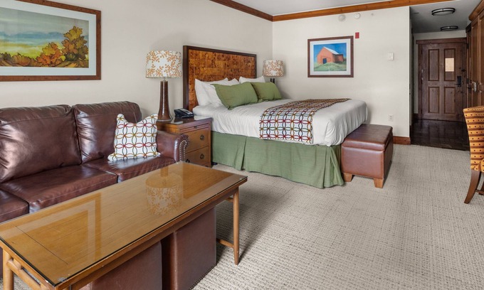 Stowe Area Cabin | #332 | Inside The Lodge At Spruce Peak | Ski in Ski Out | 3rd Floor Big Mountain Views