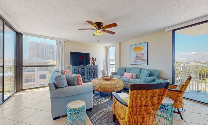 Miramar Beach Condo | 3rd Floor Bright, coastal condo, Steps to the beach, Beach service included