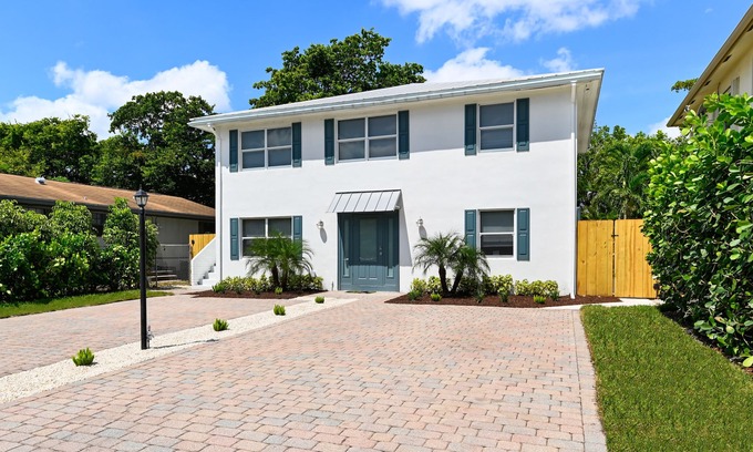 Delray Beach House | 4/2 + 4/2 duplex with heated pool two blocks Atlantic Ave