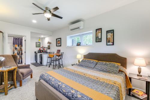 Court House Apartment | 4 Mi to Blue Ridge Parkway Floyd Studio with Yard