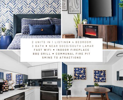South Lamar Apartment | 4BR Downtown Austin - Workspace & Near SoCo