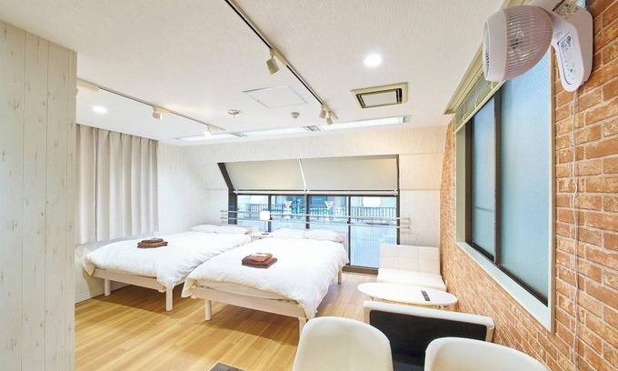 Shinbashi Apartment | 5person room2 double beds sofa bed4minute wa/Minato-ku Tokyo