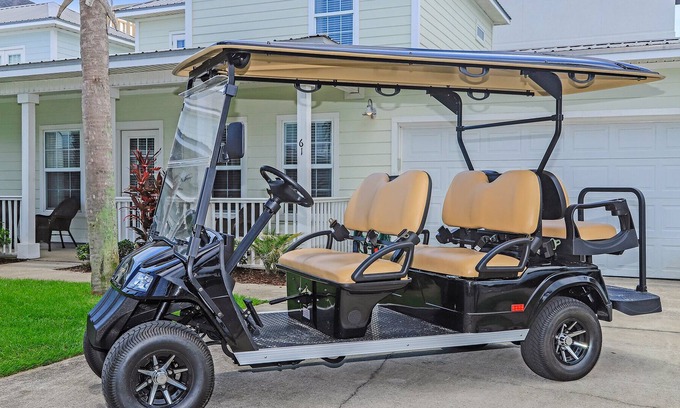Miramar Beach House | 6-Seat Golf Cart Included ~ Community Pool ~ 1.5 Blocks to the Beach