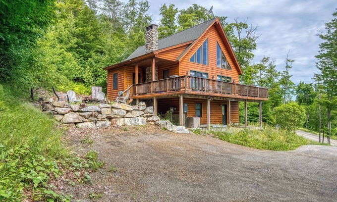 Oquossoc House | 60 West - Beautiful home with STUNNING view of Rangeley Lake