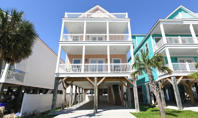 Surfside Beach House | 7 BR Beach House with a Private Pool in Surfside Beach! Salty Beaches.