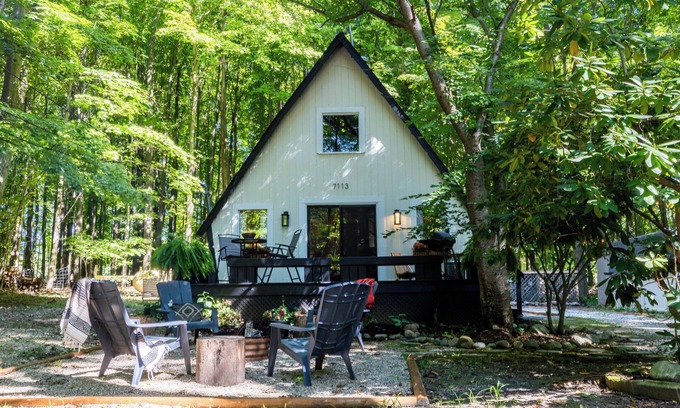 South Haven House | A-Frame Beauty Steps from Lake Michigan!
