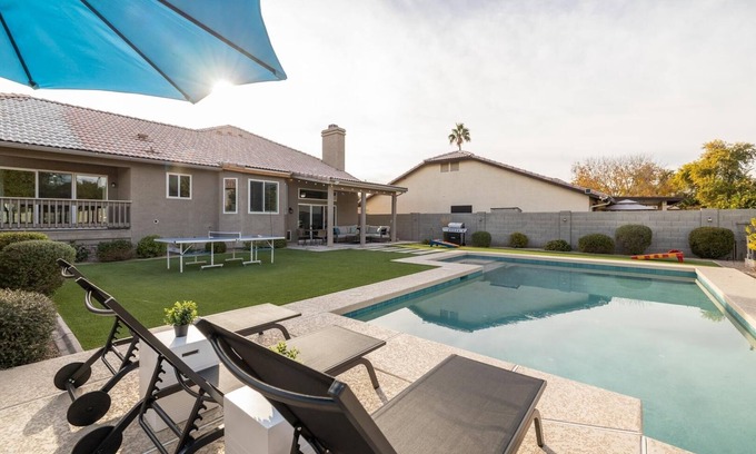 Madera Parc House | A Must Gilbert Stay: Heated Pool and Games!