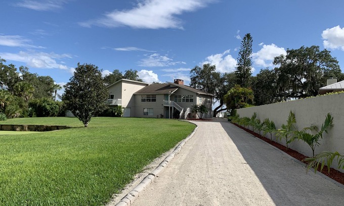 Ellenton House | A pool home with a dock directly on the Manatee River. Breath taking sunsets!