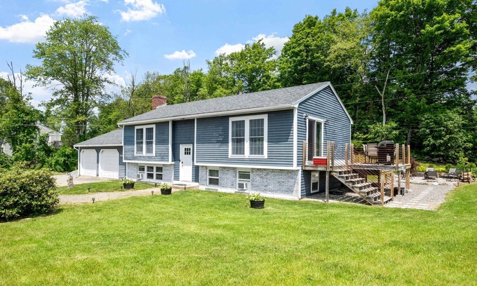 East Andover House | Adventure Basecamp | Hot Tub + Lake Access