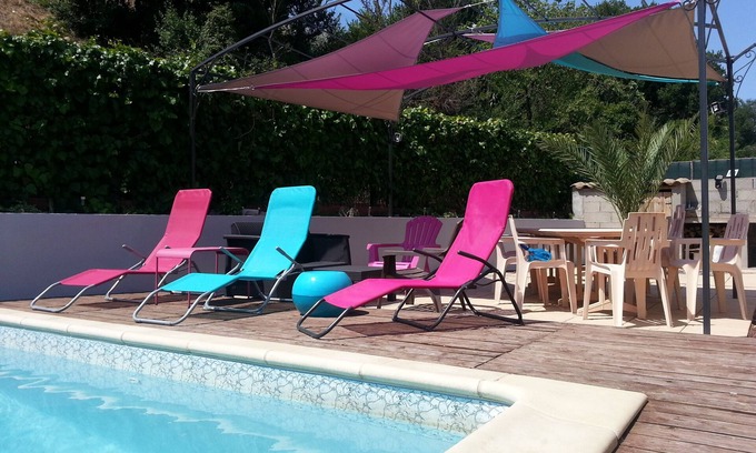 Saint-Nazaire Cabin | Air-conditioned villa, private pool, near Canet, Sunday to Sunday