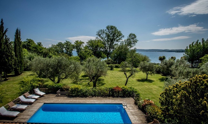 Lake Bracciano Villa | Amazing beachfront location, direct access to the lake, private beach, near Rome